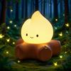 IHALO Luce Notturna per Bambini Camerette, Ricaricabile USB, Dimmerabile, Lampada Notturna LED con Grazioso Design a Forma di Falò - Aiuto per Dormire e Luce Soffusa per Neonati e Bambini Decorazione