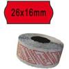PRINTEX Rotolo da 1000 etichette a onda per Printex Smart 16-2616 e Z Maxi 6-2616 - 26x16 mm - adesivo permanente - rosso - Printex - pack 10 rotoli (unità vendita 1 pz.)