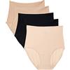 Chantelle Softstretch Seamless High Waist Full Brief Mutande da Uomo, Nero, Nude, Nude Blush (Confezione da 5), Taglia Unica (Pacco da 5) Donna