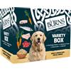 Burns Variety Box Alimento umido per cani 6 x 395 g - Mix 4 varianti: Pollo, Tacchino, Agnello, Pesce