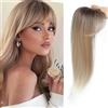 RUNRAYAY Hair Toper, 360° 3D parrucchiere da donna con capelli sottili, pezzi lunghi da 18 pollici, clip in parti medie, marrone R6/27/613#