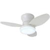 BEL AIR HOME - Ventilatore da soffitto TAURUS con motore DC e luce LED 24 W, 6 velocità dell'aria e 3 temperature di luce, telecomando incluso, (bianco)