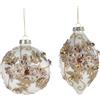 GOODWILL Pendente Di Natale Decoro Fiori 3d Cm 14 Bianco