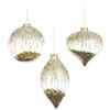 GOODWILL Pendente Di Natale Perline E Lustrini Cm 10 Oro