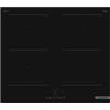 Bosch PVQ611BB6E Serie 4, Piano cottura a induzione, CombiZone combina due zone cottura, TouchSelect, PowerBoost, senza profili, Nero, 60 cm