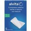ALLIANCE HEALTHCARE IT.DIS.SPA Garza compressa adesiva alvita tnt 10x8cm 5 pezzi