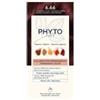 PHYTO (LABORATOIRE NATIVE IT.) Color kit phytocolor 6,66 castano intenso rosso ciliegia 1 latte rivelatore 50 ml + 1 crema colorante 50 ml + 1 maschera prolung