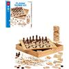 DAL NEGRO Classic Game Kit, Set Giochi da Tavolo Classici