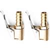 Woetwoat Connettore Valvola Pneumatica,6mm/8mm Air Chuck Pneumatico per Auto Adattatore a sgancio rapido in Ottone Clip-on, per Gonfiatori Pompa d'Aria Compressore Macchina (Pagoda 8mm 2pcs)