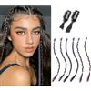 SJZDYLXY 6 extension per capelli lisci con clip, per coda di cavallo, con clip, per bambini, per donne (colori misti)