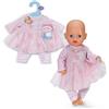 BABY born Vestitino rosa cipria - Abito per bambola con maniche lunghe, gonna in tulle & leggings - Abbigliamento per bambole - Accessorio per bambole da 36 cm