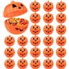 ASTARON 24 pezzi contenitori per dolcetti di Halloween a forma di zucca per il gioco di caccia al tesoro di Halloween, scatole di caramelle di Halloween per dolcetto o scherzetto