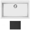 Apell Lavello da Incasso 1 Vasca Monovasca 79 x 50 cm con fascia miscelatore Granito Nero Serie Pietra Nobile Apell PTN790GB