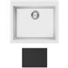 Apell Lavello da Incasso 1 Vasca Monovasca 57 x 50 cm con fascia miscelatore Granito Nero Serie Pietra Nobile Apell PTN570GB