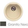 Apell Lavello da Incasso 1 Vasca Tonda Circolare diametro 45 cm Granito Nero Serie Pietra Nobile Apell PTNR45GB