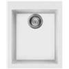 Apell Lavello da Incasso 1 Vasca Monovasca 41 x 50 cm con fascia miscelatore Granito Bianco Serie Pietra Nobile Apell PTN410GW