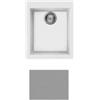 Apell Lavello da Incasso 1 Vasca Monovasca 41 x 50 cm con fascia miscelatore Granito Cemento Concrete Serie Pietra Nobile Apell PTN410GC