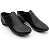 Capezio Women's E Series Jazz Slip-on Shoe - Comfortable Black Leather with Neoprene Arch Support, Slip-On Design for Quick Changes, Soft Cotton Lining, 41 EU, 9.5 M US, Black