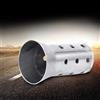 Baceyong 1 pz Silenziatore con Inserto in Argento, Tubo di Scarico Moto Universale Rimovibile, Silenziatore in Acciaio Inossidabile DB Killer, per Moto di Diametro 60 mm