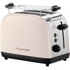 Russell Hobbs Tostapane 2 Fette Colours Plus Jasmine (6 livelli di doratura, Acciaio inox, Fessure lunghe, Tecnologia Fast Toast, High Lift, Scaldabrioche, Scongela/Riscalda/Annulla, 1600W) 26930-56