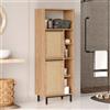 LBSIGN Colonna Da Bagno Multiuso Con Vani A Giorno Ed Ante 60x36x160 Ocean Rafia