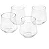 Amazon Basics - Calici da Vino Senza Stelo in Plastica Tritan Senza BPA, Lavabili in Lavastoviglie, Infrangibili, Capacità 414,0mL, Trasparenti, Set di 4 Pezzi