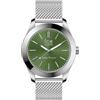 ICE-WATCH - ICE steel solar - Orologio da uomo con bracciale in metallo (Medium), Argento e verde