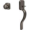 Yale Security D7806K36K01 Ridgefield Cambridge Manopola Interna, Olio Lucidato Bronzo Passaggio Handleset,