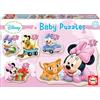 Educa - Baby Puzzle Minnie Mouse | 5in1 Baby Puzzle 3/4/5 pezzi | Minnie Disney, Primo Puzzle | dai 2 anni (15612)