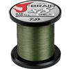 Daiwa J-Braid X8 0.13mm, 8.0kg / 18.0lbs, 1500m verde scuro, lenza intrecciata rotonda