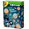SES Creative 25123 - Kit Modello di Sistema Solare - Pianeti Luminosi e Stelle per Bambini - Astronomia Giocattoli educativi