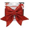 Due Esse Christmas Fiocco Glitterato Spugna cm 18x24 Rosso