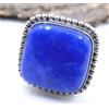 10.3 GM 925 Argento Sterling Naturale Lapislazzuli Gemma Fine Misura Anello 8.4