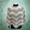Fatto a mano PONCHO DONNA IN LANA LAVORATO ALL'UNCINETTO HANDMADE IDEA REGALO ARTIGIANALE