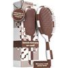 FRAMAR Spazzola Capelli Bagnati - Spazzola Districante Per Capelli Ricci, Spazzola Per Capelli Bagnati, Spazzola Donna - Cioccolato - a Scacchi