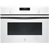 Balay - Forno compatto, 45 cm, aria calda 3D, Aqualisis, guide Flex, vetro bianco, 3CB5159B3
