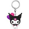Funko Pop! Keychain: HK - Kuromi - (BLN) - Hello Kitty - Mini Figura in Vinile da Collezione Novità Portachiavi - Riempitivi per Calze - Idea Regalo - Merchandising Ufficiale - Cartoons Fans