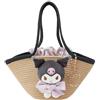 pattinatore NUOVO! Borsa cestino Sanrio Kuromi con peluche staccabile - tasca interna ant...