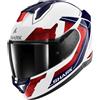 Shark Casco Moto Integrale Con Led Shark SKWAL i3 RHAD Bianco Crom