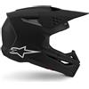 Alpinestars Casco Moto Cross Enduro Alpinestars SM3 Solid Ece06 nero opa