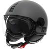 Momo design Casco Moto Jet Momo Design FGTR CLASSIC Mono Grigio Opaco Ne