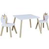 HOME DECO KIDS MESA C/2 SILLAS INF. UNICORNIO