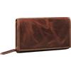 STILORD 'Chloe' Vintage Portafoglio Pelle Donna con Protezione RFID Portamonete Grande Vera Cuoio con Scomparti per Carte e Confezione Regalo, Colore:salerno - marrone