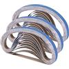 Shineboc Nastri Abrasivi 10 x 330 mm,30 Pezzi Nastro Abrasivo 240 Grane Carta Abrasiva per Levigatrice a Nastro per Lucidare Metallo, Legno