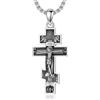 PROESS Croce Gerusalemme/Colibri/Nodo celtico Collana in argento Sterling Croce Ciondolo Croce Croce Ciondolo Croce Catena Gioielli Regali per Uomo Donna, geeignet, Argento sterling, Nessuna pietra