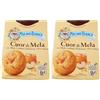 Mulino Bianco Biscotti Cuor di Mela con Mele 100% Italiane, Senza Olio di Palma, Colazione Ricca di Gusto, 300 g (Confezione da 2)