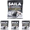 Saila - Morsi di Liquirizia, Caramelle Soffici alla Liquirizia, Aromi Naturali, Senza Glutine - 100 gr, 1.0 unità (Confezione da 4)