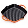 LE CREUSET Grill quadrato profondo Evolution in ghisa vetrificata, 30 cm, Arancio, 20200300900422