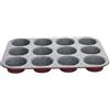 Tognana Sweet Cherry Stampo 12 muffin, Acciaio al Carbonio, rosso