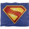 DC Comics Superman 2025 New Logo Color Coperta super morbida al tatto setoso - 152 x 127 cm